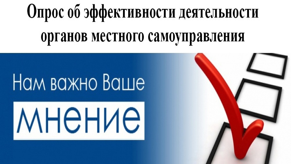 Интернет-опрос по оценке эффективности деятельности органов местного самоуправления.